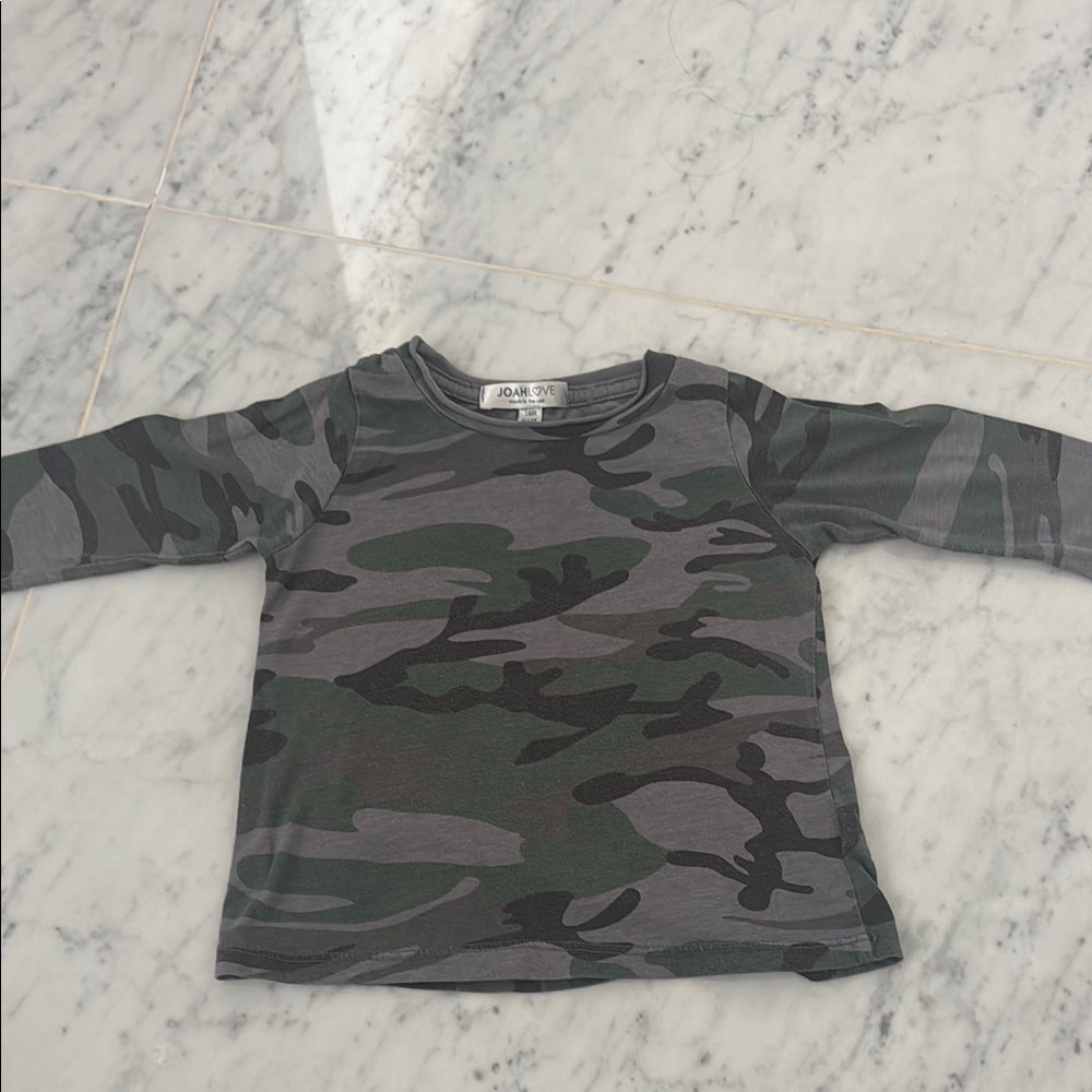 Josh Love Camouflage Kids Long Sleeve Shirt